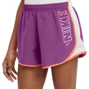 New Nike Kids Training Shorts Purple Orange White Athletic Running Large 14/16